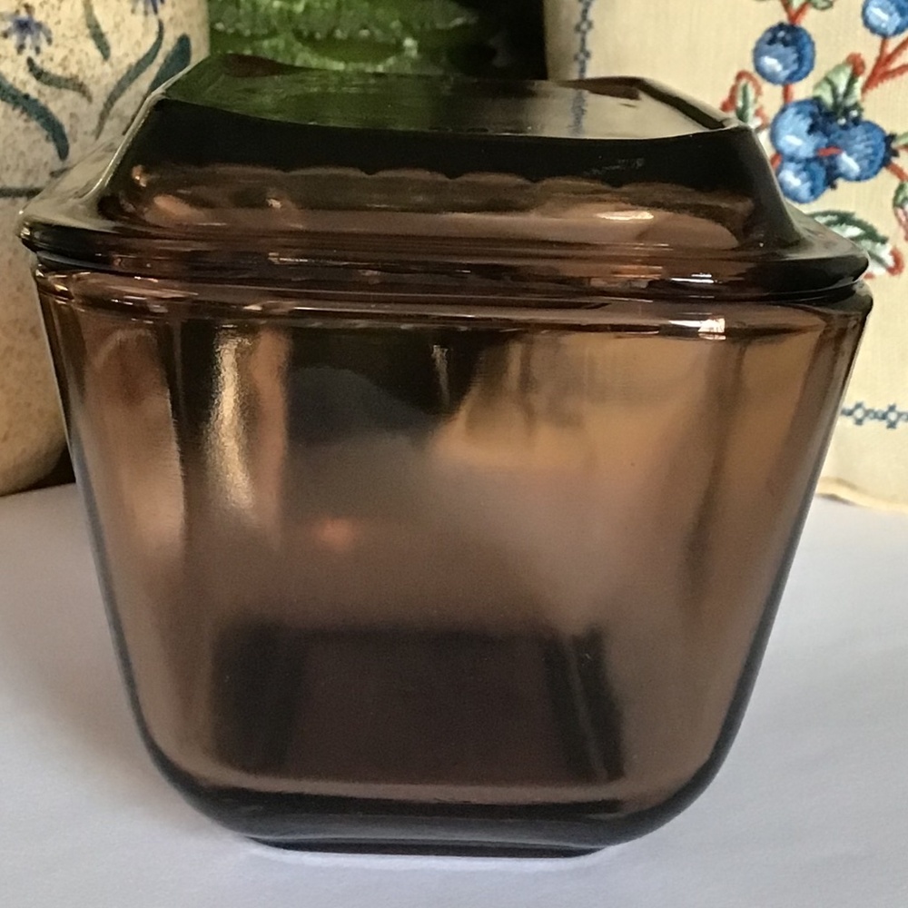 Pyrex Vintage Refrigerator Dish with Lid Amber EUC Corning Visions - Picture 5 of 14
